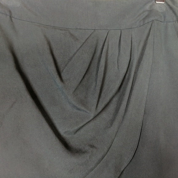 Loft | Draped front silk skirt 0P NWT - Picture 5 of 6